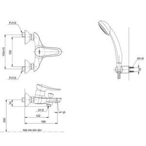 Sen tắm TOTO TS262A/DGH104ZR - 5