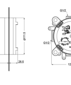 Phụ kiện âm tường TOTO TBN01001B - 5