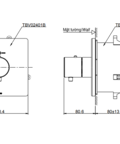 Van điều chỉnh nhiệt độ TOTO TBV02401B/TBN01001B - 6 Van điều chỉnh nhiệt độ TOTO TBV02401B/TBN01001B - 5