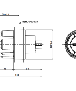 Phụ kiện âm tường TOTO TBN01102B - 6 Phụ kiện âm tường TOTO TBN01102B - 5