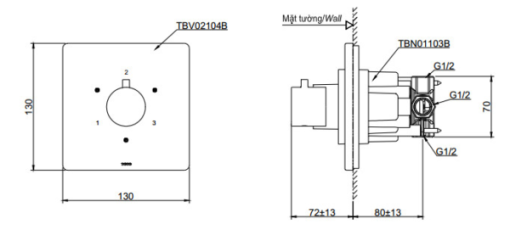 Van chuyển hướng TOTO TBV02104B - 3