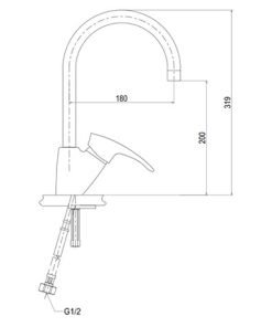 Vòi bếp gật gù nóng lạnh TOTO TS283E - 5