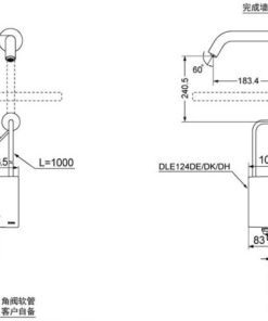 Vòi cảm ứng nước lạnh TOTO DLE105AN/DLE124DH/DN010 - 6 Vòi cảm ứng nước lạnh TOTO DLE105AN/DLE124DH/DN010 - 5