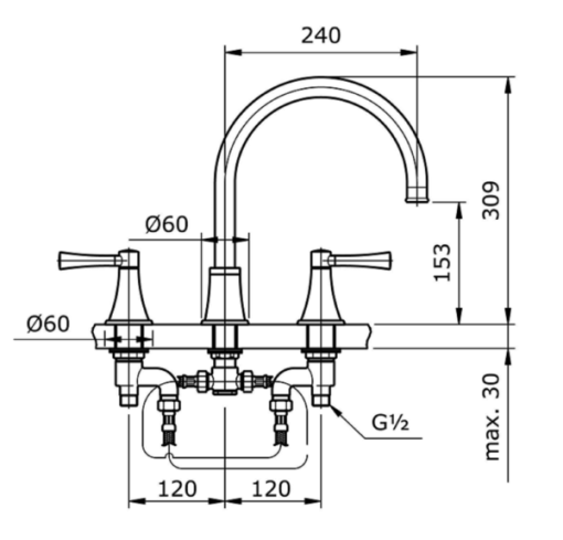 Vòi xả bồn tắm nóng lạnh TOTO TX467SGV1 - 3