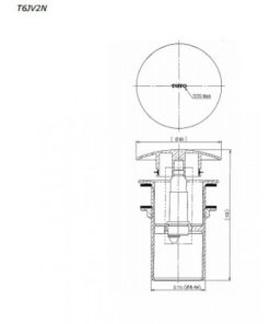 Bộ xả nhấn TOTO T6JV2N - 6 Bộ xả nhấn TOTO T6JV2N - 5