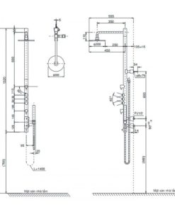 Sen cây nhiệt độ TOTO TMC95ECR, Nhật Bản - 5