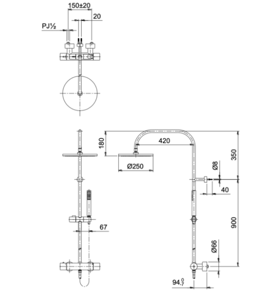 Sen cây nhiệt độ TOTO TX454SESV2BRR - 3