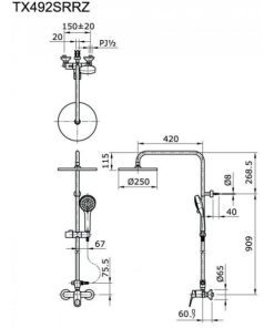 Sen cây nóng lạnh TOTO TX492SRRZ - 6 Sen cây nóng lạnh TOTO TX492SRRZ - 5