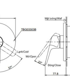 Van điều chỉnh nóng lạnh GS TOTO TBG03303B/TBN01001B - 6 Van điều chỉnh nóng lạnh GS TOTO TBG03303B/TBN01001B - 5