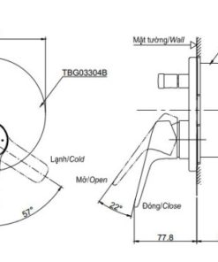 Van điều chỉnh nóng lạnh GS TOTO TBG03304B/TBN01001B - 6 Van điều chỉnh nóng lạnh GS TOTO TBG03304B/TBN01001B - 5