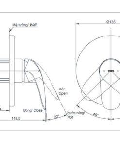Van điều chỉnh nóng lạnh LC TOTO TBS03303B - 6 Van điều chỉnh nóng lạnh LC TOTO TBS03303B - 5