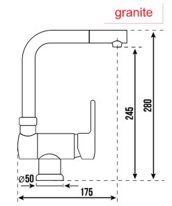 VÒI RỬA CARYSIL G-0555P-03/NERA (ĐEN) - 6 CARYSIL G-0555P-03/NERA