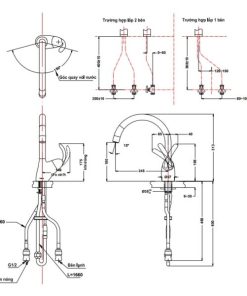 Vòi bếp nóng lạnh TOTO TKN34PBN - 5