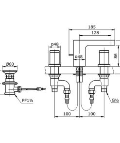 Vòi lavabo nóng lạnh TOTO TX119LI - 6 Vòi lavabo nóng lạnh TOTO TX119LI - 5