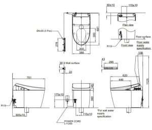 Bồn cầu điện tử TOTO NEOREST CS989VT/TCF9788WZ/T53P100VR - 5