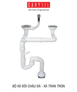 Bộ xả chậu rửa chén 2 hộc Carysil - 13