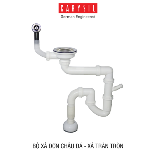 Bộ xả chậu rửa chén đơn 1 hộc Carysil - 5