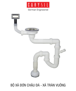 Bộ xả chậu rửa chén đơn 1 hộc Carysil - 9