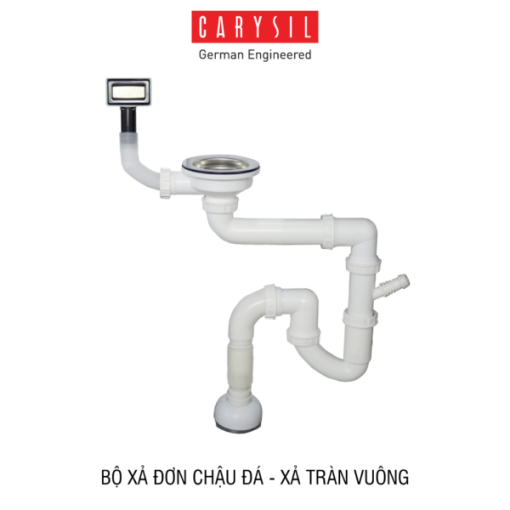 Bộ xả chậu rửa chén đơn 1 hộc Carysil - 3