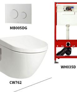 Bồn cầu treo tường TOTO CW762/WH035D/MB005DG