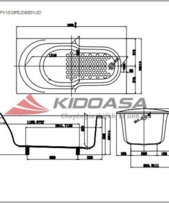 Bồn tắm ngọc trai TOTO PPY1510PE - 6 Bồn tắm ngọc trai TOTO PPY1510PE - 5