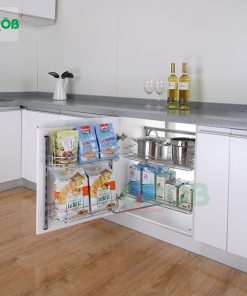 Tủ đồ khô 2 tầng inox sợi 304 Grob - 18 Tủ đồ khô 2 tầng inox sợi 304 Grob - 17