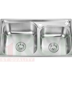 Chậu inox 2 hố GS304-7843PD Grob