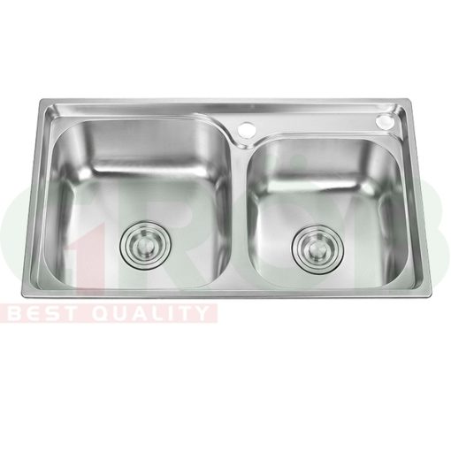 Chậu inox 2 hố GS304-7843PD Grob - 1