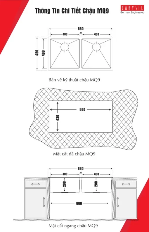CARYSIL INOX IC-MQ9