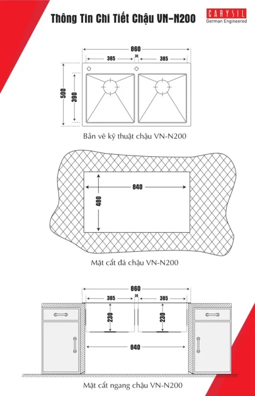 CARYSIL INOX VN-N200