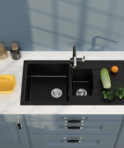 Chậu Rửa Chén Đá Nhân Tạo 2 Hộc Có Cánh CREAVE G-T10050L