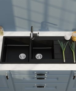 Chậu Rửa Chén Đá Nhân Tạo 2 Hộc Có Cánh CREAVE G-T11650K - 9