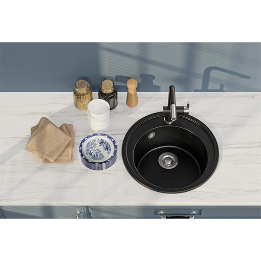 Chậu Rửa Chén Đá Nhân Tạo 1 Hộc Tròn CREAVE G-T0051E - 1
