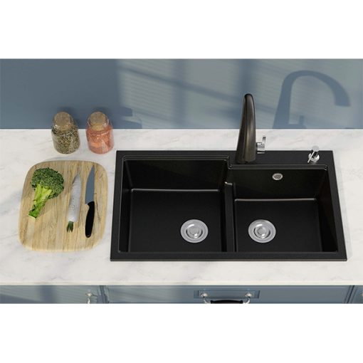 Chậu Rửa Chén Đá Nhân Tạo 2 Hộc CREAVE G-T8650G - 1