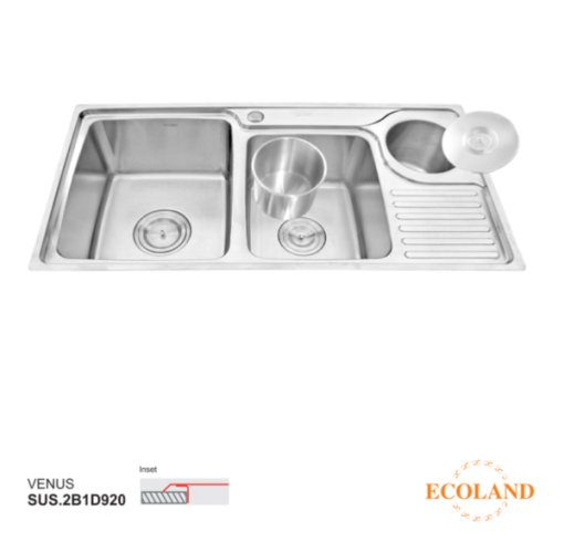 Bồn rửa chén Ecoland Venus SUS.2B1D920 - 1