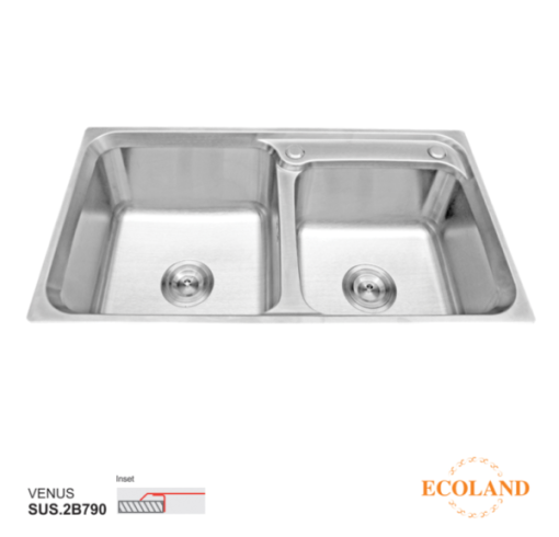 Bồn rửa chén Ecoland Venus SUS.2B790 - 1