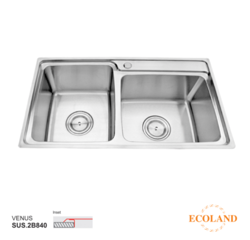 Bồn rửa chén Ecoland Venus SUS.2B840 - 1