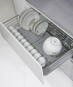 KỆ ĐỰNG BÁT ĐĨA ĐA NĂNG INOX SUS304 NAN TRÒN Grob