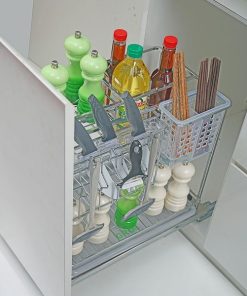 KỆ ĐỰNG DAO THỚT INOX NAN VUÔNG Grob