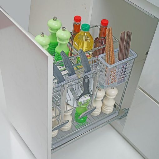 KỆ ĐỰNG DAO THỚT INOX NAN VUÔNG Grob - 1