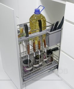 KỆ ĐỰNG DAO THỚT INOX SUS304 NAN TRÒN Grob