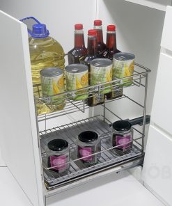 KỆ ĐỰNG GIA VỊ INOX SUS304 NAN TRÒN Grob