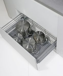 KỆ ĐỰNG XOONG NỒI INOX SUS304 NAN TRÒN Grob