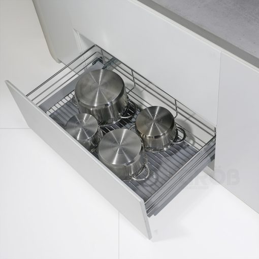KỆ ĐỰNG XOONG NỒI INOX SUS304 NAN TRÒN Grob - 1