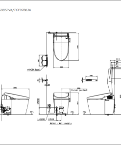 Bồn cầu điện tử TOTO NEOREST CS985PVA/TCF9786WA - 7 Bồn cầu điện tử TOTO NEOREST CS985PVA/TCF9786WA - 6