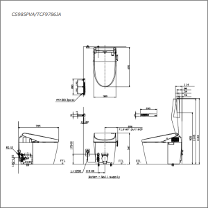 Bồn cầu điện tử TOTO NEOREST CS985PVA/TCF9786WA - 5