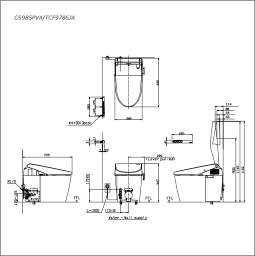 Bồn cầu điện tử TOTO NEOREST CS985PVA/TCF9786WA - 3