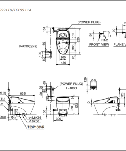 Bồn cầu điện tử TOTO NEOREST EX CS991TU/TCF9911A - 8