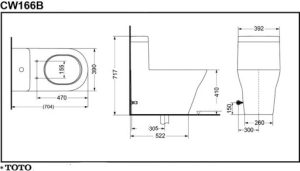 Bồn cầu TOTO CW166B/TC390CVK – Nắp êm - 5