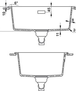Chậu đá Hafele HS22-GEN1S60S – màu xám 577.25.500 - 23